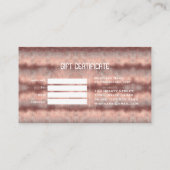 Carte De Fidélité Élégante calligraphie Gold Professional Beauty Sal (Dos)