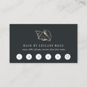 Carte De Fidélité Elégante coque de conque d'or (Devant)