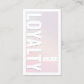 Carte de fidélité élégante Girly Pastel rose (Devant)