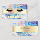 Carte De Fidélité Élégante Parties scintillant Faux Lashes Opal (Devant / Derrière)