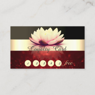 Carte de fidélité élégante rayée noire pailletée L