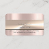 Carte De Fidélité Elégante Rose en bande Parties scintillant or Lotu (Dos)