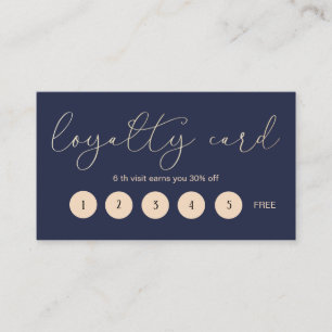 Carte De Fidélité Élégante typographie Loyalty Card