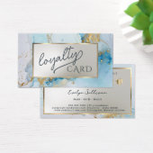 carte de fidélité en marbre bleu (Bureau)
