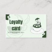 Carte de fidélité en timbres pour café vert (Dos)