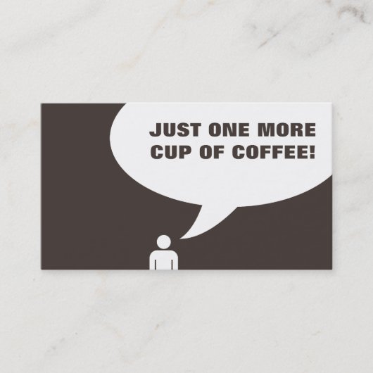 Carte De Fidélité encore une tasse de café ! (fidélisation du client (Devant)