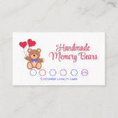 Carte De Fidélité Entreprise d'entretien de mémoire à la main (Devant)