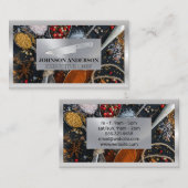 Carte De Fidélité Épices | Couteau métallique (Devant / Derrière)