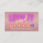 Carte De Fidélité Esthétique Rose Gold Moderne Salon (Devant)