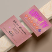 Carte De Fidélité Esthétique Rose Gold Moderne Salon