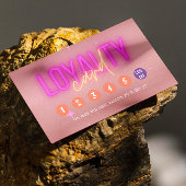 Carte De Fidélité Esthétique Rose Gold Moderne Salon