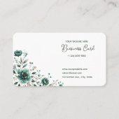 Carte de fidélité et d'affaires florales (Devant)