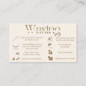 Carte de fidélité et de surveillance de la cire (Devant)