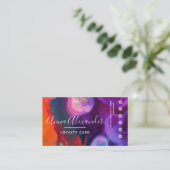 Carte De Fidélité Éveil des couleurs | Conception d'expression abstr (Debout devant)
