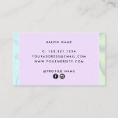 Carte De Fidélité Extensions holographiques modernes et élégantes (Dos)