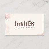Carte De Fidélité Eyelash Extension Élégant Marque Lash Artiste (Devant)