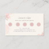 Carte De Fidélité Eyelash Extension Élégant Marque Lash Artiste (Dos)