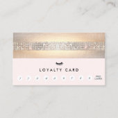 Carte De Fidélité Eyelash Extensions Lash Client Loyalty Punch (Devant)
