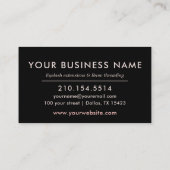 Carte de fidélité Eyelashes Maquillage Artiste Ros (Dos)