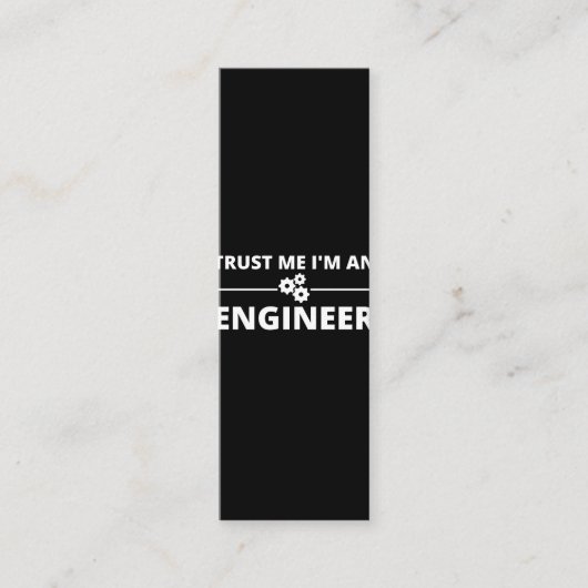 Carte De Fidélité Faites-moi confiance, je suis ingénieur (Devant)