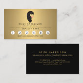 Carte de fidélité Faux Gold Salon (Devant / Derrière)