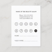 Carte de fidélité Faux Gold Striped Grey (Dos)