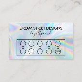 Carte de fidélité Faux Holo personnalisée (Devant)