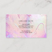 carte de fidélité FAUX holographique rose (Dos)