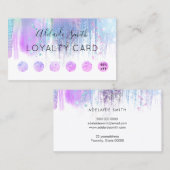 carte de fidélité FAUX holographique violet (Devant / Derrière)