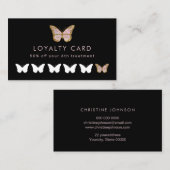 carte de fidélité faux parties scintillant rose pa (Devant / Derrière)