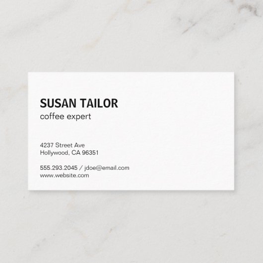 Carte De Fidélité Fèves de café | Café (Dos)