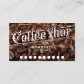 Carte De Fidélité Fèves de café | Café (Devant)