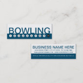 Carte De Fidélité fidélisation audacieuse du client BOWLING (Devant / Derrière)
