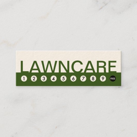 Carte De Fidélité fidélisation audacieuse du client LAWNCARE (Devant)