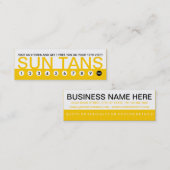 Carte De Fidélité fidélisation audacieuse du client SUN TANS (Devant / Derrière)