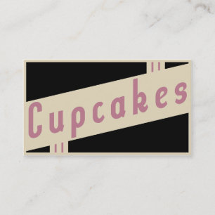 Carte De Fidélité fidélisation de la clientèle de rétro cupcake