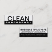 Carte De Fidélité fidélisation de la clientèle par le NETTOYAGE DE M (Devant / Derrière)