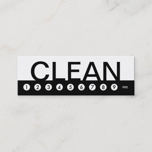 Carte De Fidélité fidélisation de la clientèle par le NETTOYAGE DE M (Devant)