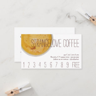 Carte De Fidélité Fidélité/carte perforée de boissons de café de