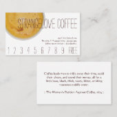 Carte De Fidélité Fidélité/carte perforée de boissons de café de (Devant / Derrière)