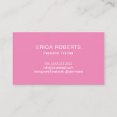 Carte De Fidélité Fitness 10 Classe Pass Girl Rose Loyauté (Dos)