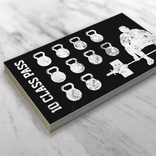 Carte De Fidélité Fitness Personal Trainer Bodybuilder Loyauté