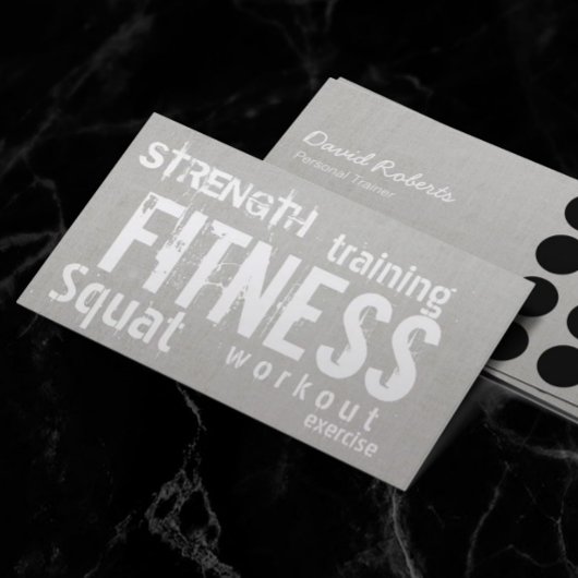Carte De Fidélité Fitness Personal Trainer Linen Loyalty Punch