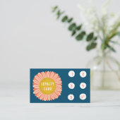 Carte De Fidélité Fleur de soleil marguy Simple chic minimaliste 5 (Debout devant)