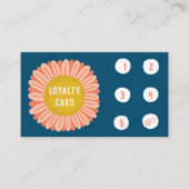 Carte De Fidélité Fleur de soleil marguy Simple chic minimaliste 5 (Devant)