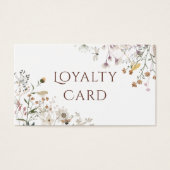 Carte de fidélité fleur sauvage (Devant)