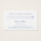 Carte de fidélité fleur sauvage bleue (Dos)