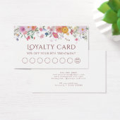 Carte de fidélité fleur sauvage fraîche (Bureau)