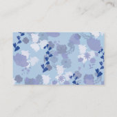 Carte De Fidélité Fleurs bleues (Dos)