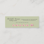 Carte De Fidélité Fleurs Lotus Élégantes Et Modernes (Dos)